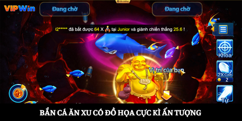 Bắn cá ăn xu có đồ họa cực kì ấn tượng