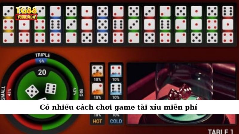 Có nhiều cách chơi game tài xỉu miễn phí