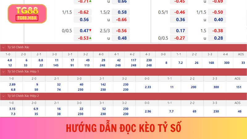 Cách đọc kèo tỷ số nhà cái khi thắng hoặc thua